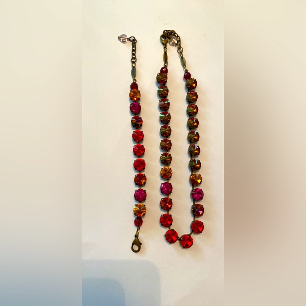Sabika Bright Spots-matching necklace and bracelet from the winter 2012.